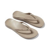 Archies Unisex Arch Support Thongs Crystal Taupe