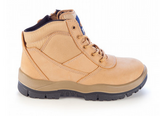 Mongrel Men Ankle Wheat Side Zipper Safety Work Boots 261050