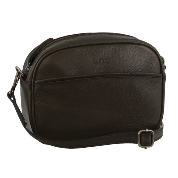 Milleni Ladies Nappa Leather Cross Body Zip Bag