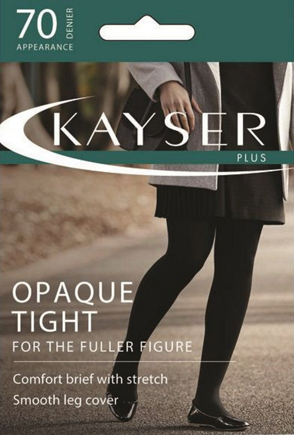 Kayser Opaque Tights Black & Ink Navy 70 Denier