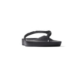 Archies Unisex Arch Support Thongs Black