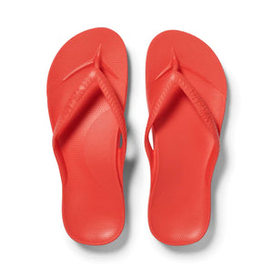 Archies Unisex Arch Support Thongs Coral