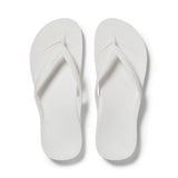 Archies Unisex Arch Support Thongs White